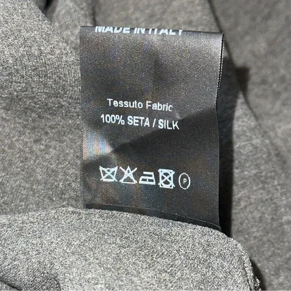 Lost & Found Ria Dunn Women’s Sz M Gray Black Wearable Art Silk Short Sleeve Top